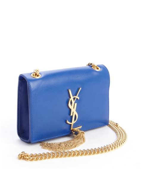 blue ysl purse|ysl black purse with tassel.